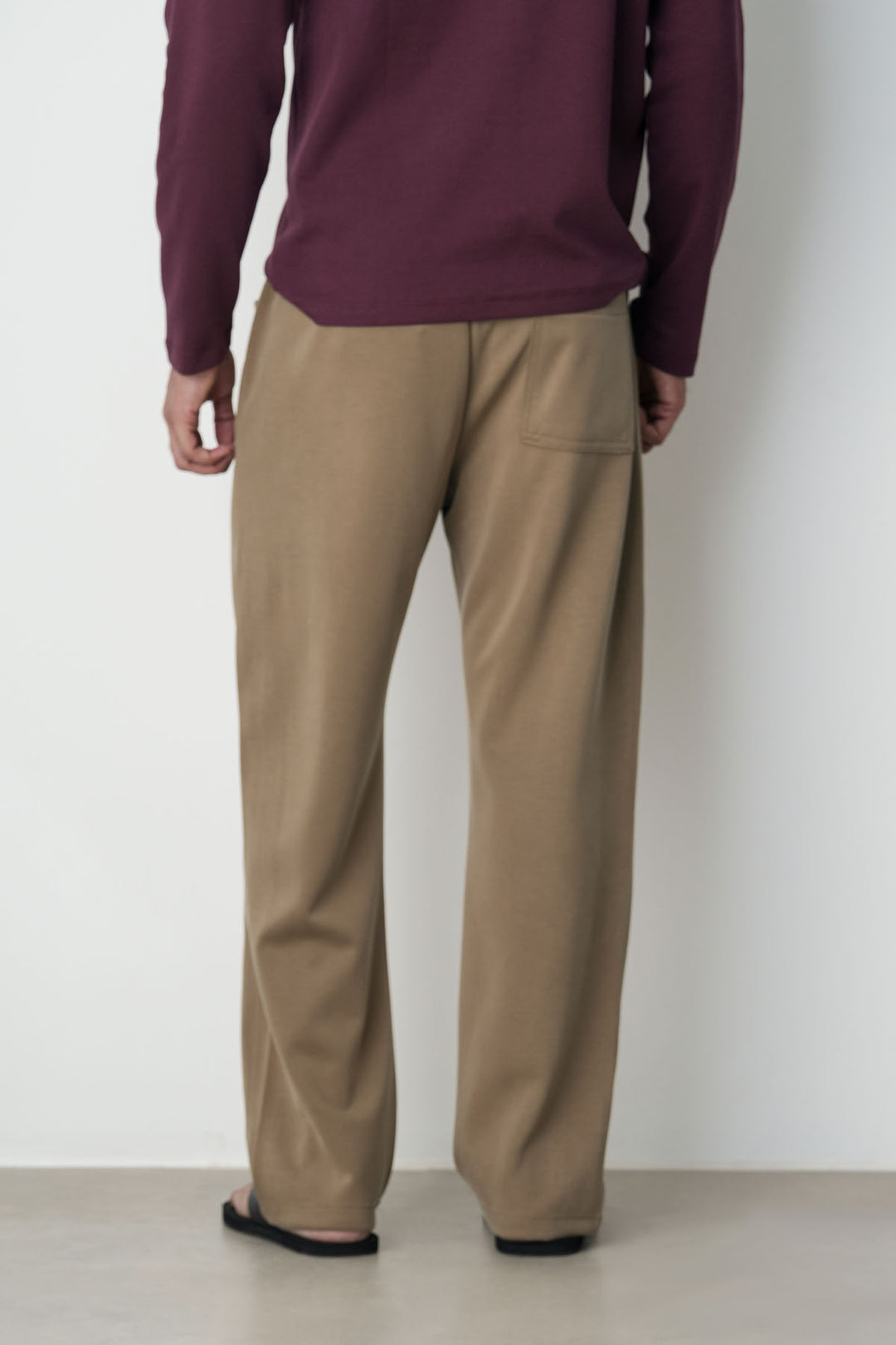 KHAKI PANELLED TROUSERS