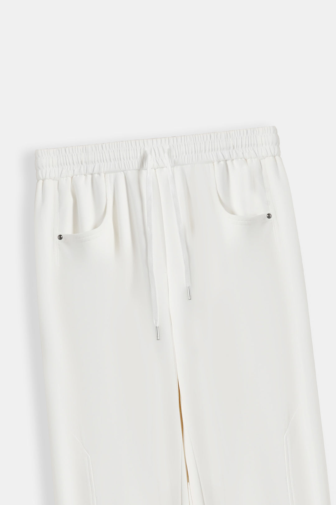 WHITE PANELLED TROUSERS