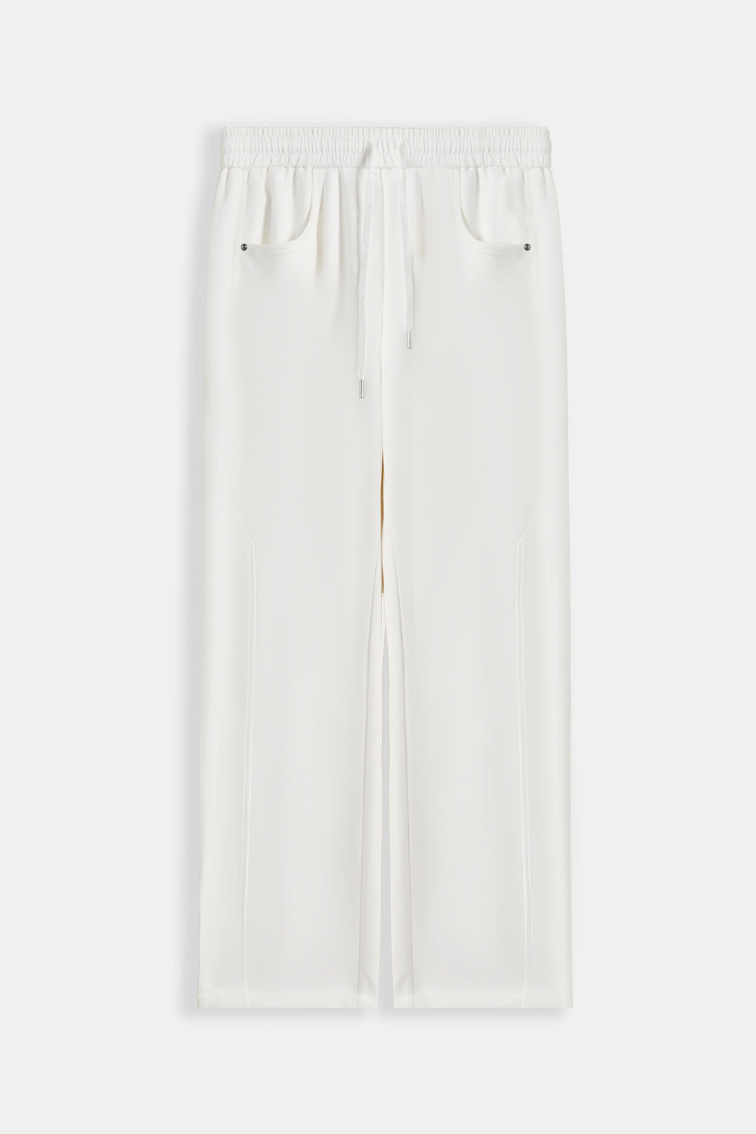WHITE PANELLED TROUSERS