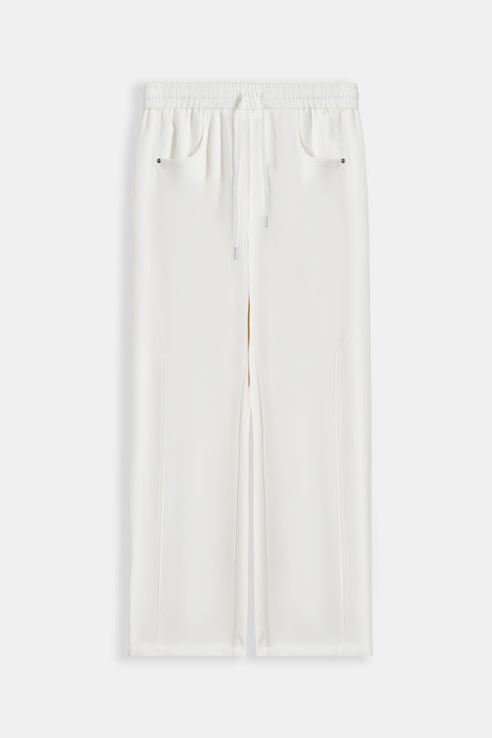 WHITE PANELLED TROUSERS