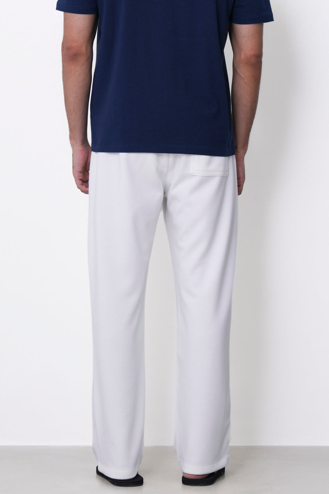 WHITE PANELLED TROUSERS