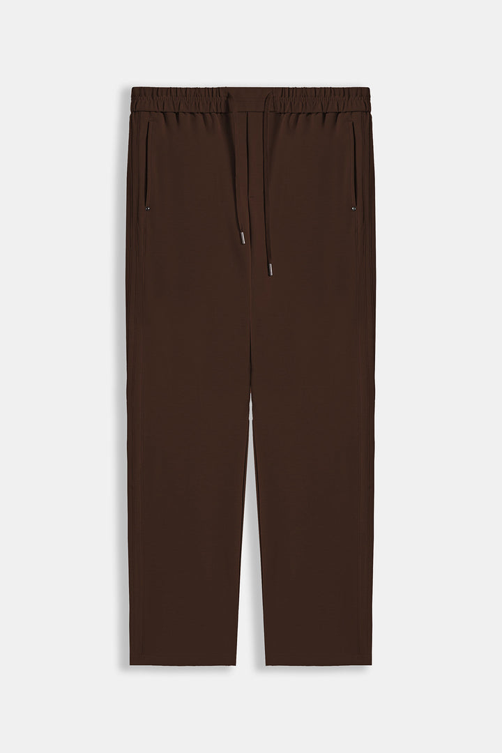 BROWN ESSENTIAL TROUSERS