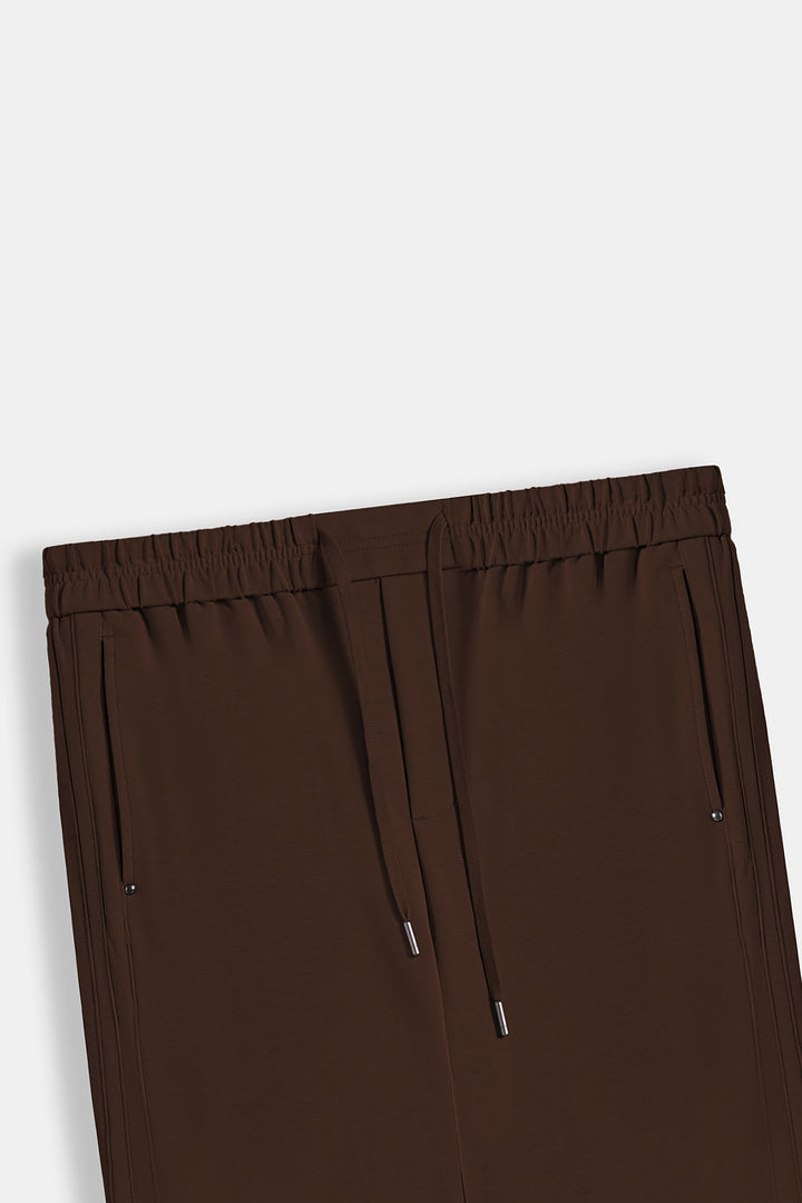 BROWN ESSENTIAL TROUSERS