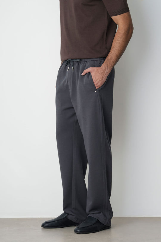 CHARCOAL ESSENTIAL TROUSERS