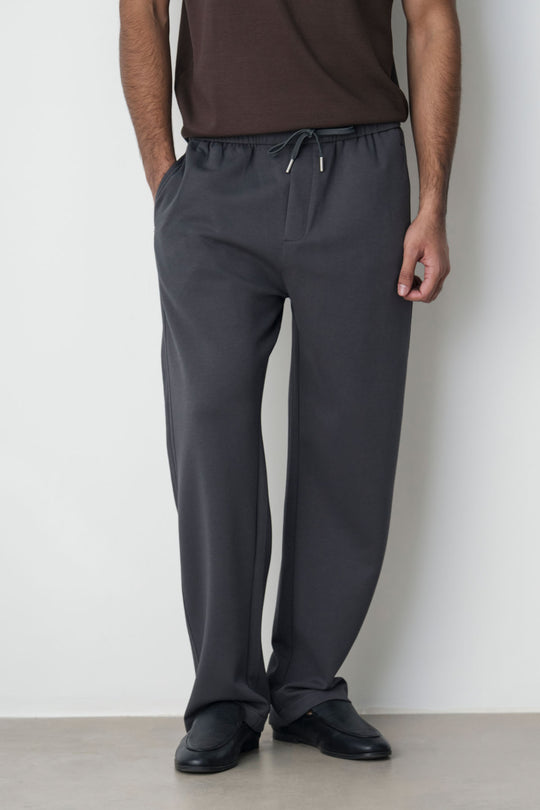 CHARCOAL ESSENTIAL TROUSERS