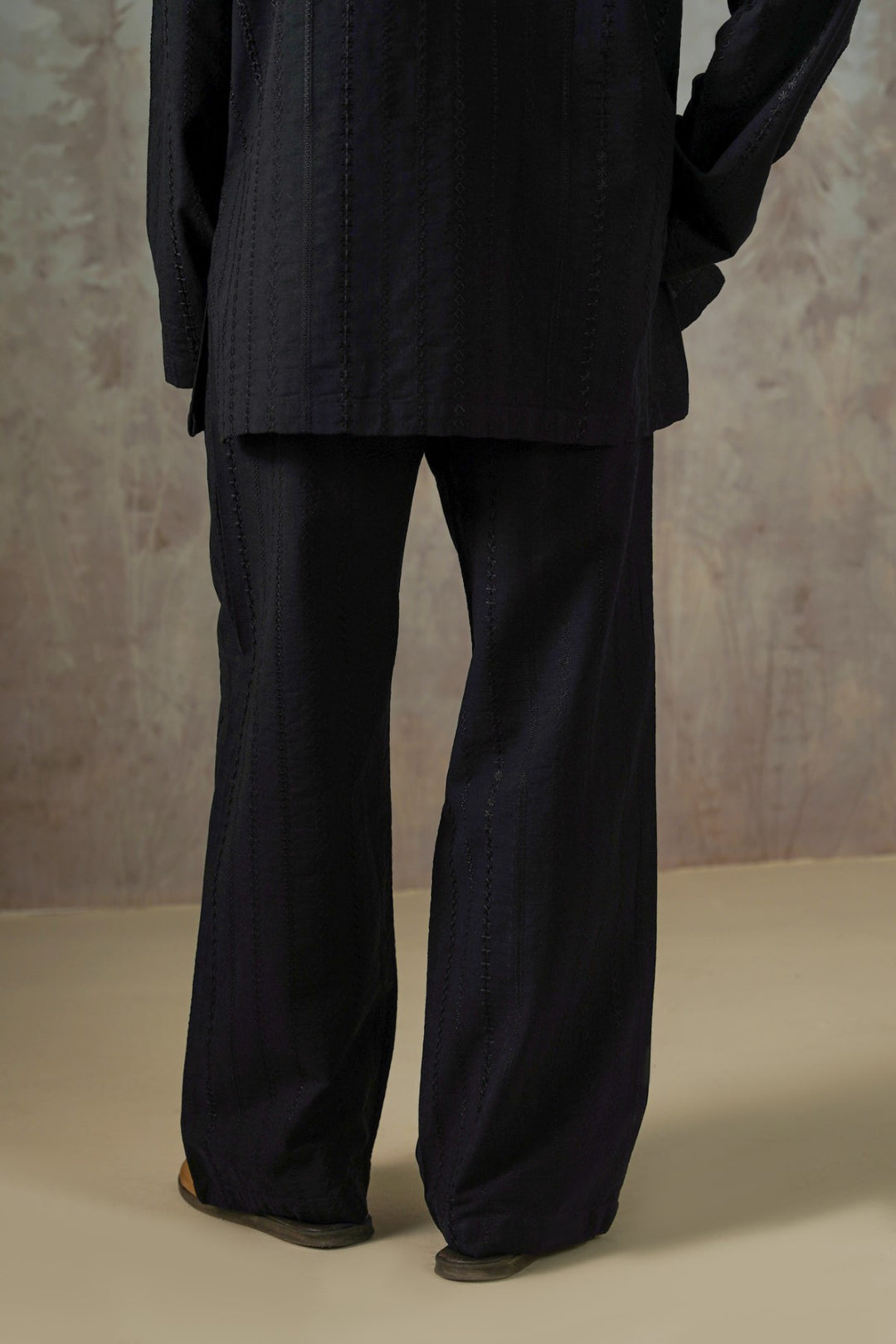 EMBROIDERED STRAIGHT PANTS