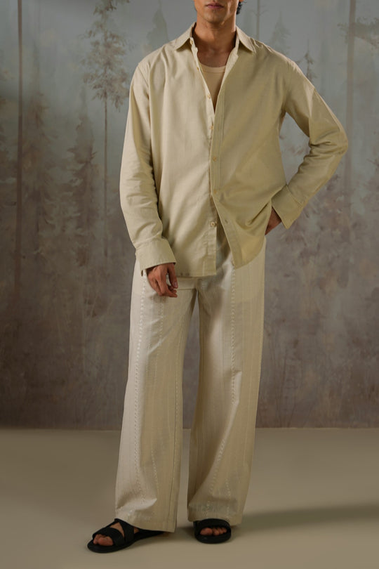 EMBROIDERED STRAIGHT PANTS