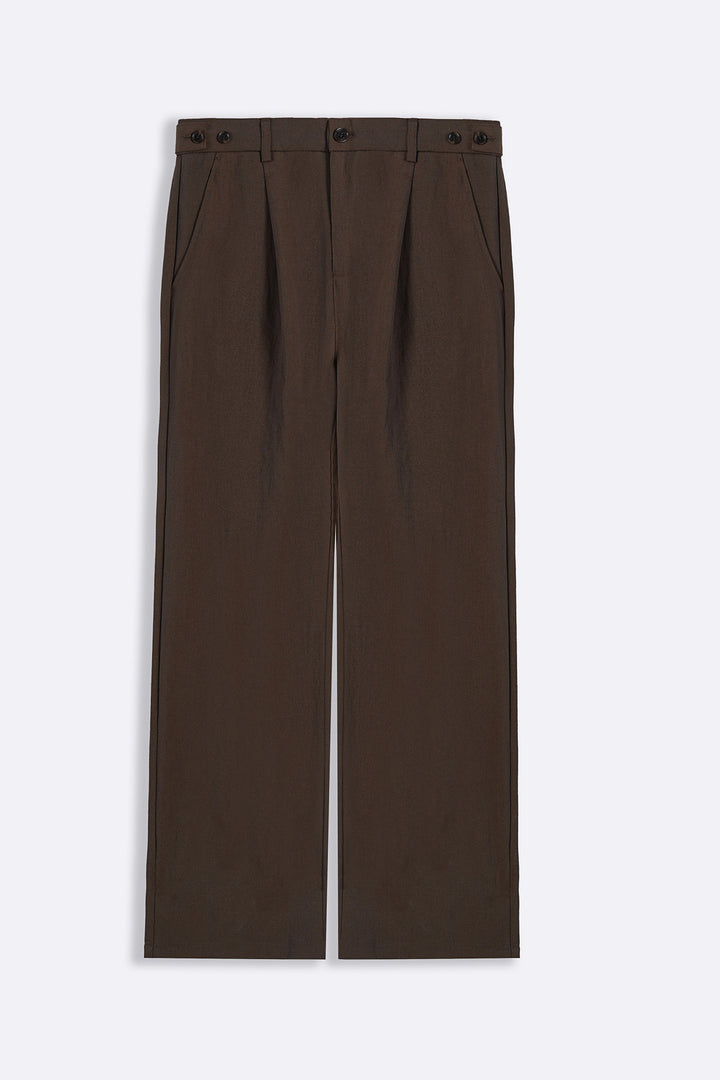 BROWN RESORT TAILORED PANTS