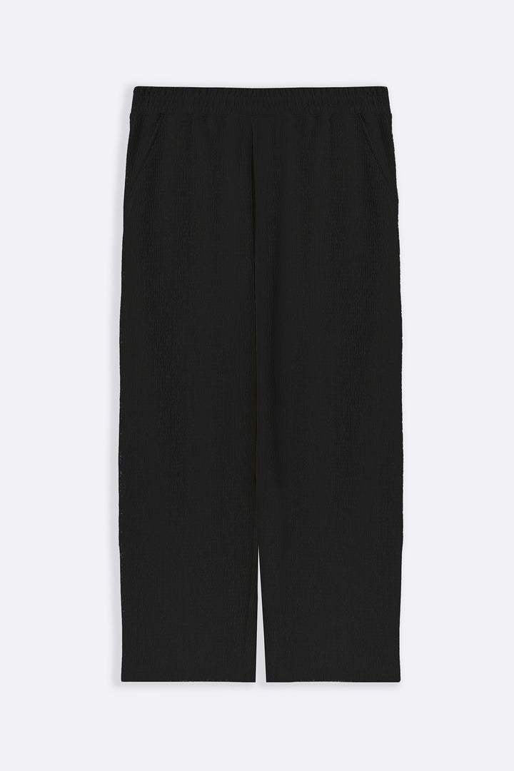 BLACK TENCEL COTTON PANTS