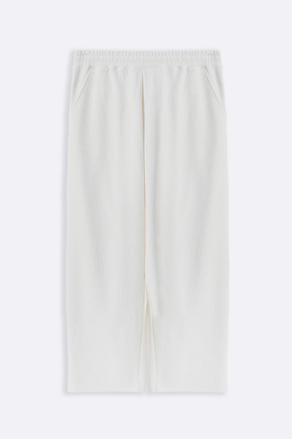 CREAM TENCEL COTTON PANTS