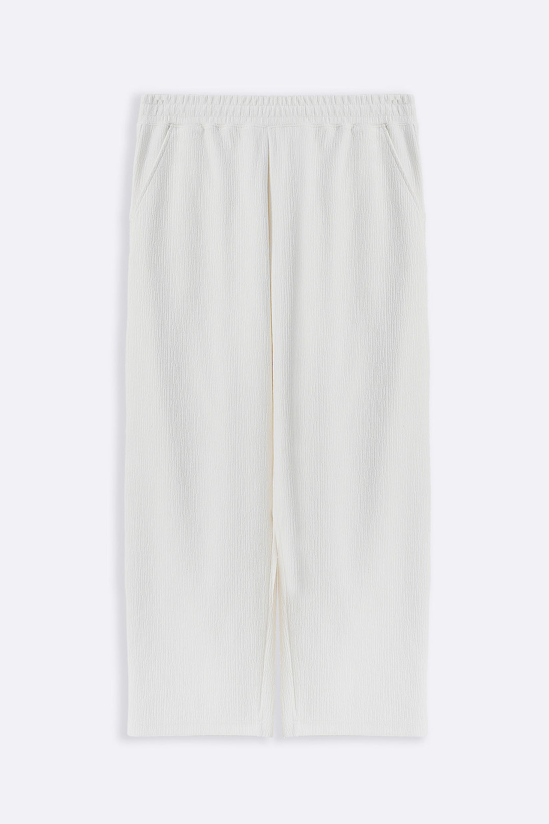 CREAM TENCEL COTTON PANTS