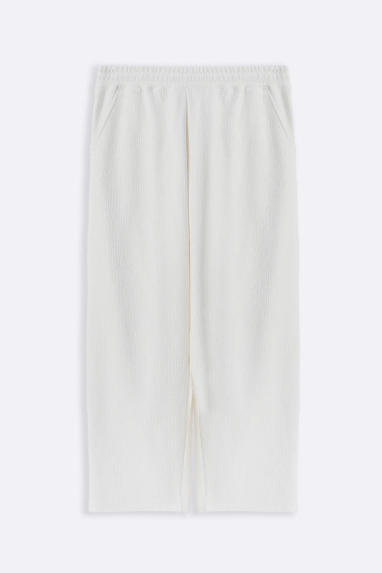 CREAM TENCEL COTTON PANTS