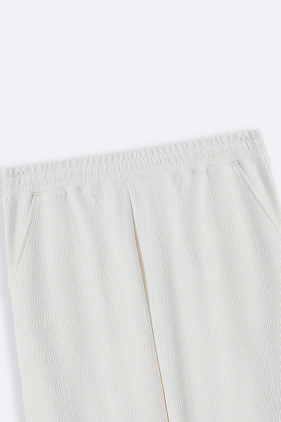 CREAM TENCEL COTTON PANTS