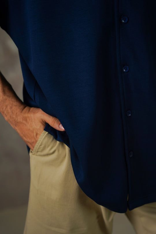 KHAKI TWILL COTTON SHORTS