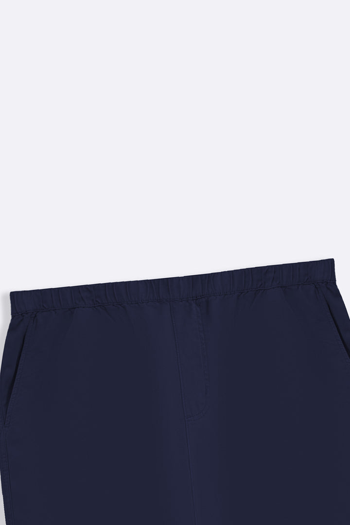 NAVY TWILL COTTON SHORTS