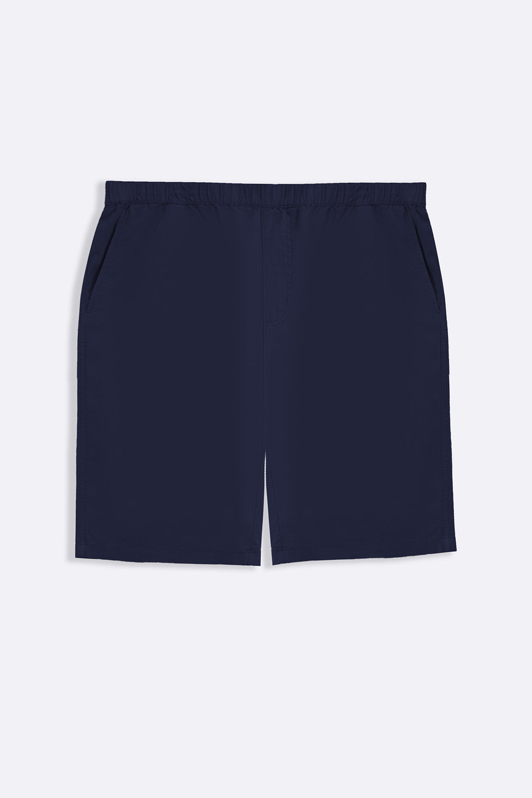 NAVY TWILL COTTON SHORTS