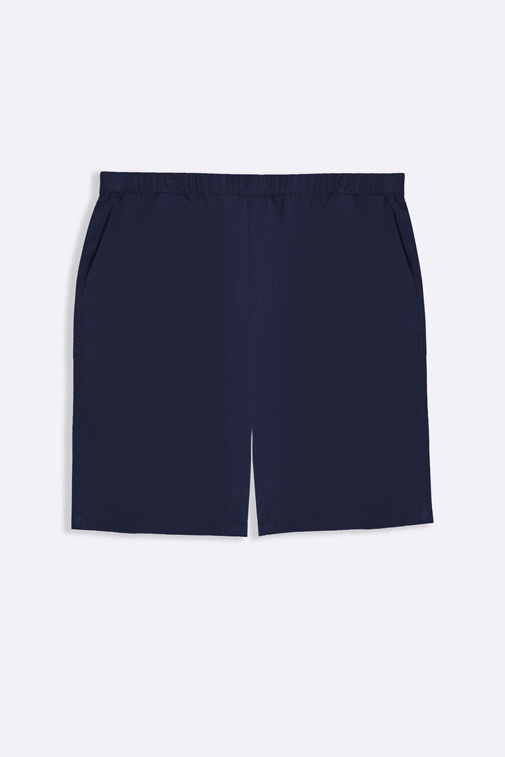 NAVY TWILL COTTON SHORTS