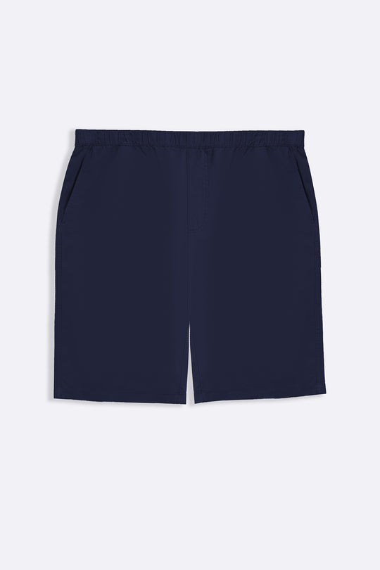 NAVY TWILL COTTON SHORTS