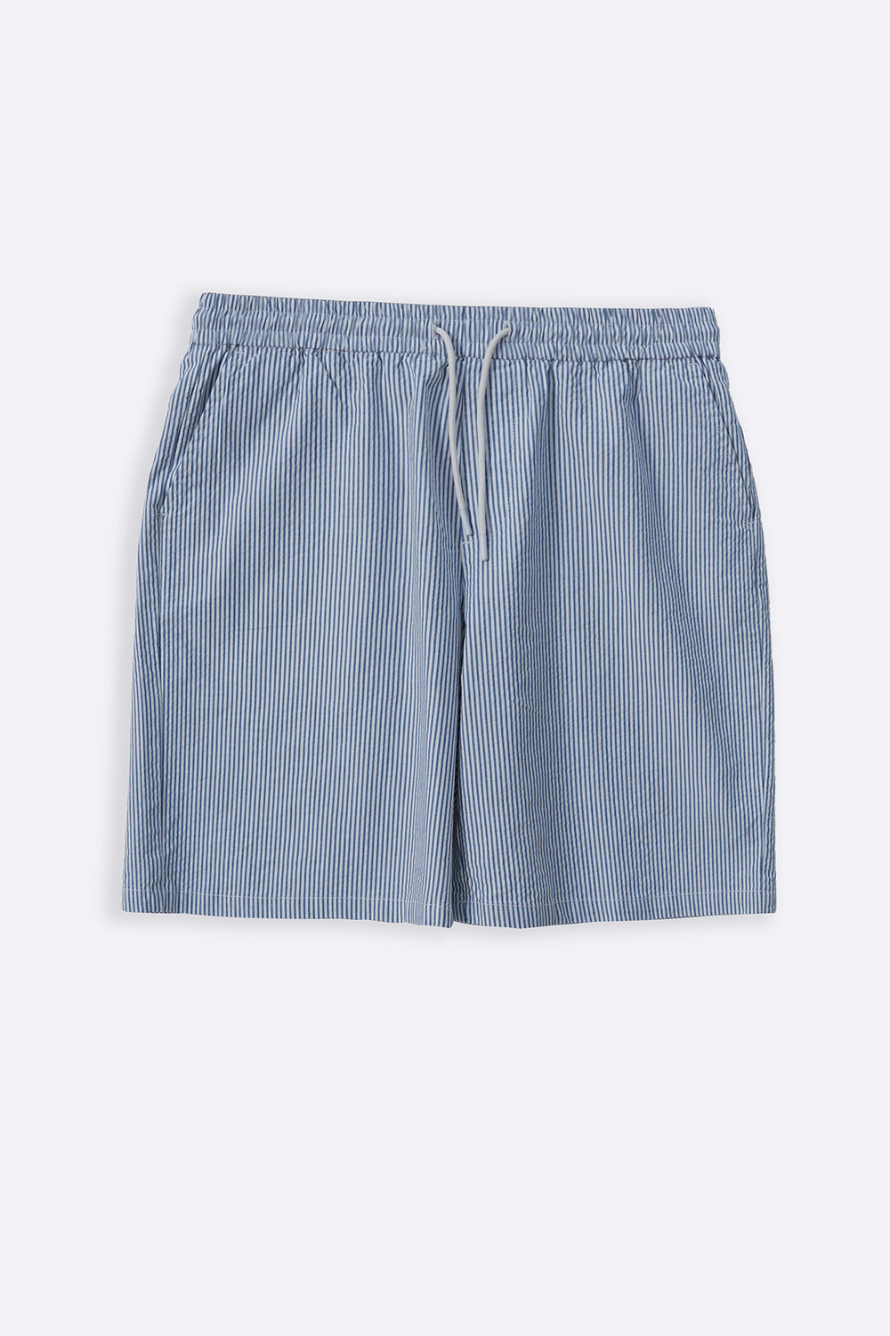 BLUE SEERSUCKER SHORTS