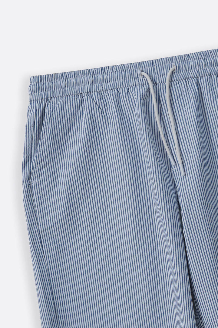 BLUE SEERSUCKER SHORTS