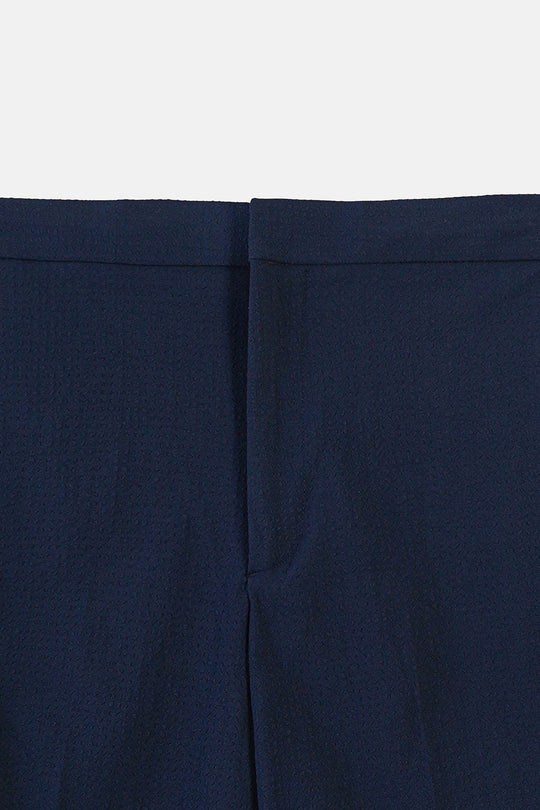 NAVY SEERSUCKER SHORTS