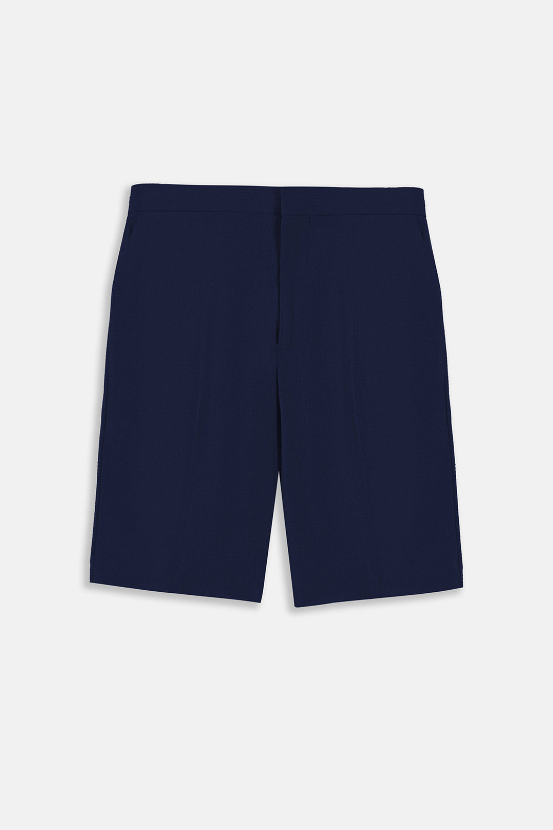 NAVY SEERSUCKER SHORTS
