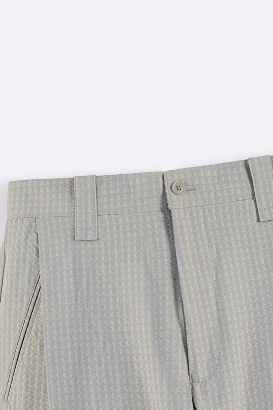 TAUPE TEXTURED TAILORED SHORTS