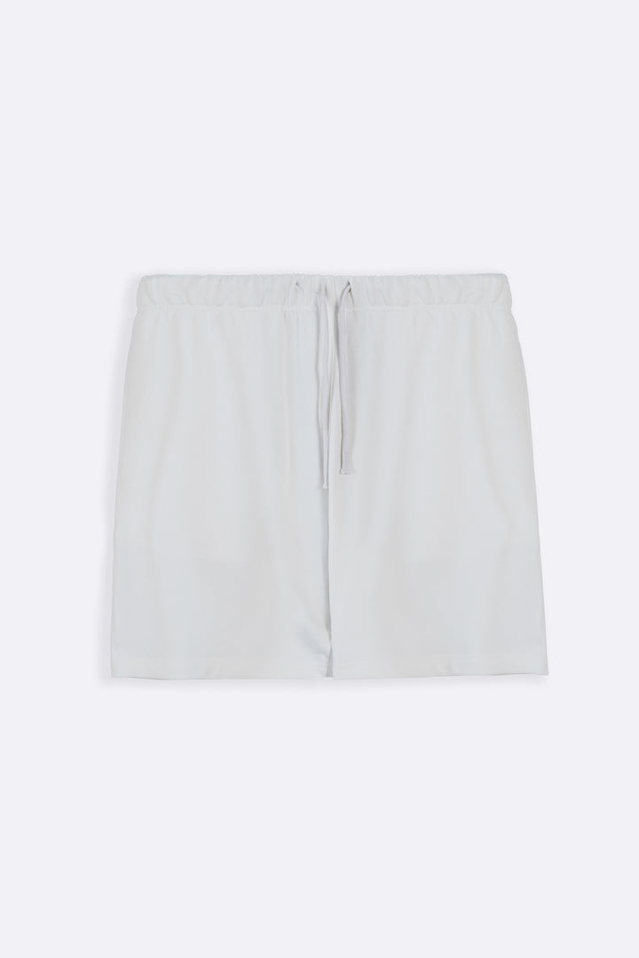 WHITE RELAXED SHORTS