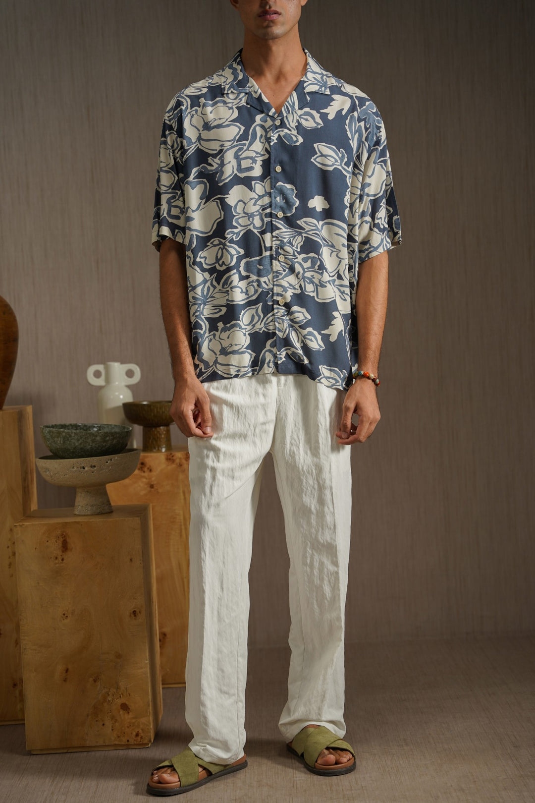 WHITE PALM GROVE PANTS