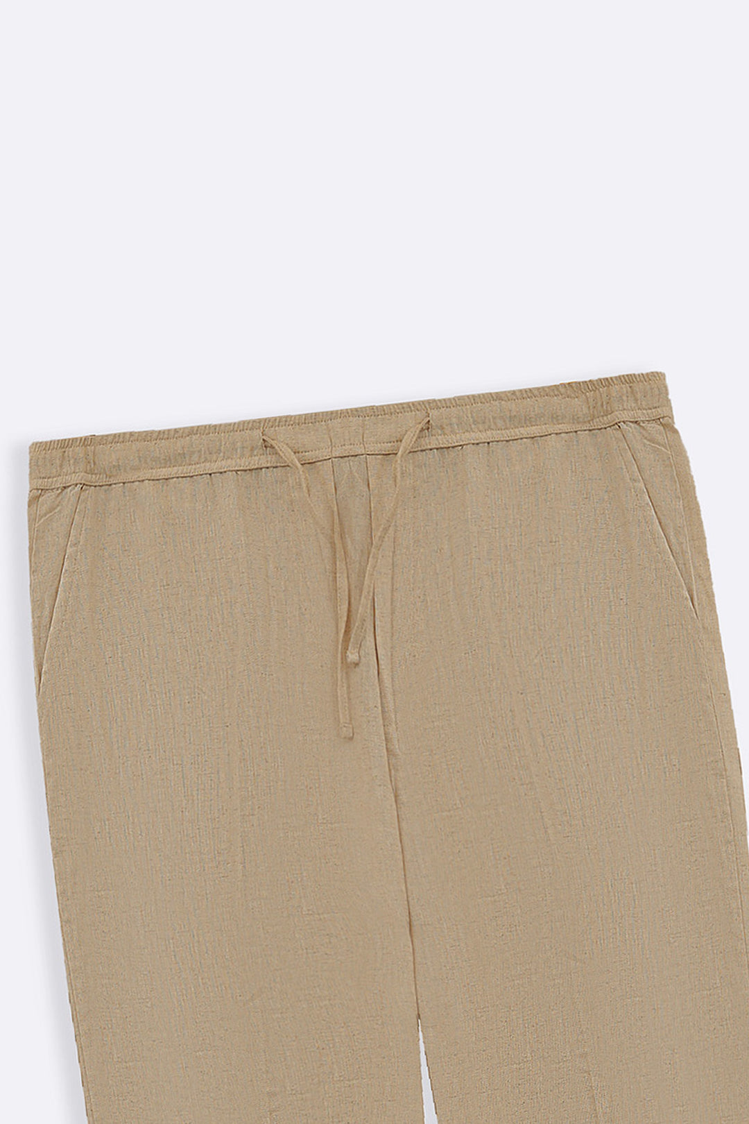 ECRU URBAN LINEN BLEND PANTS