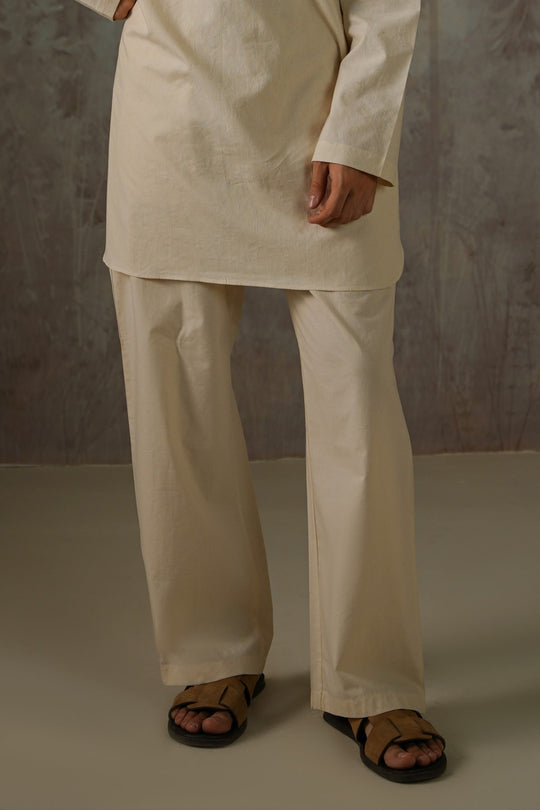 GEOMETRIC COTTON PANTS