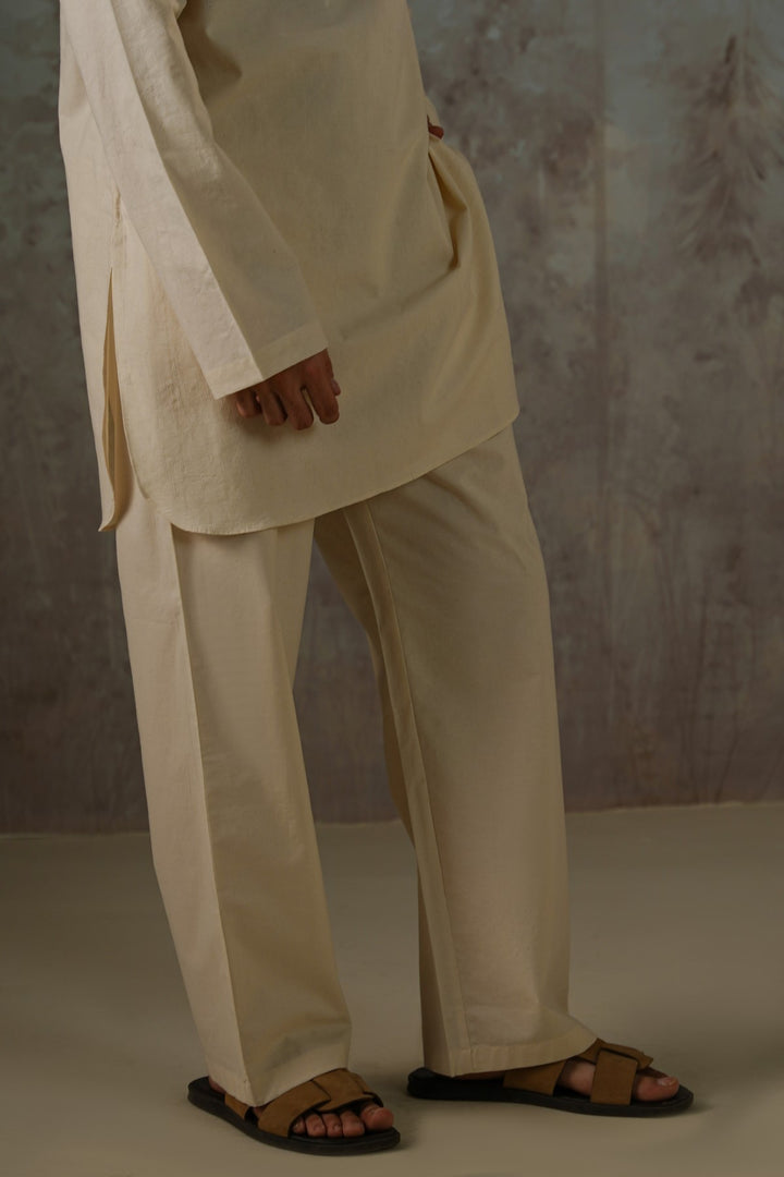 GEOMETRIC COTTON PANTS