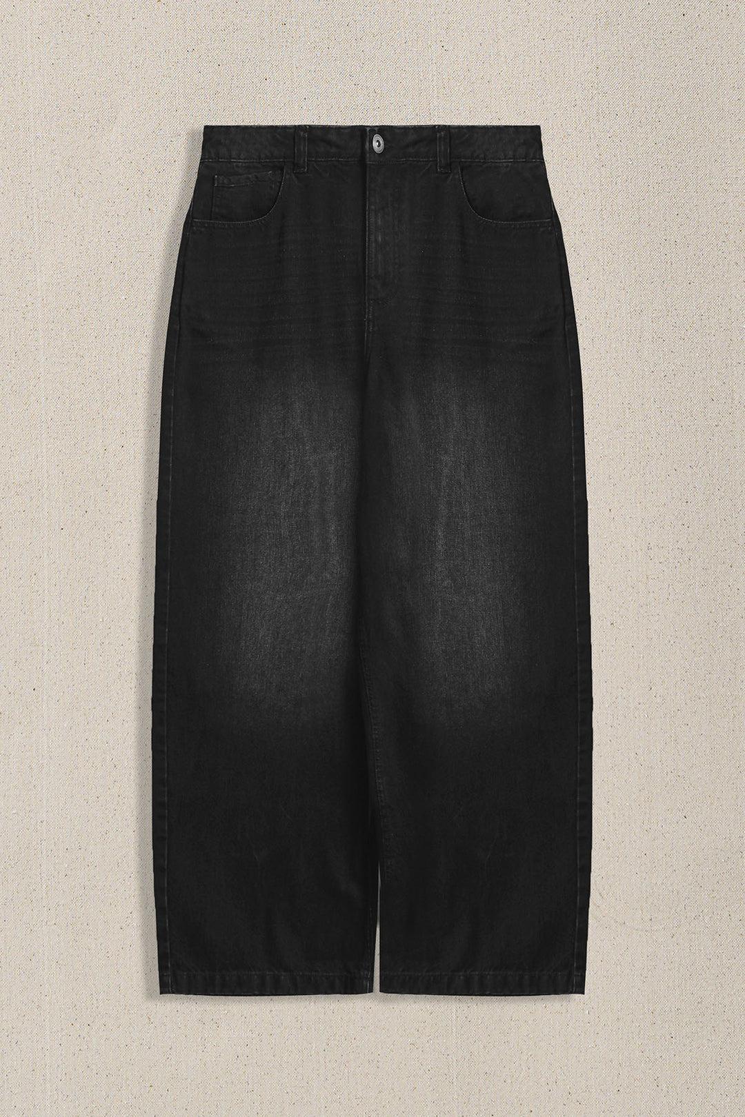 WASHED BLACKED MAN PANTS BALLOON FIT