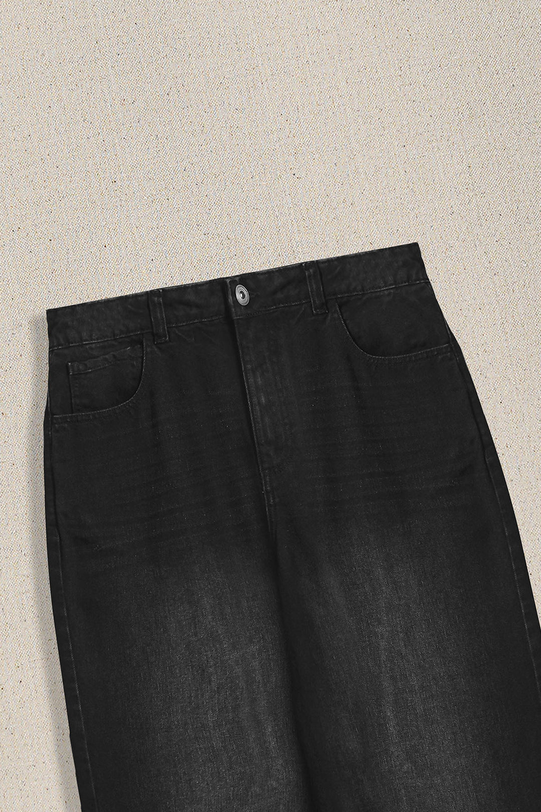 WASHED BLACKED MAN PANTS BALLOON FIT