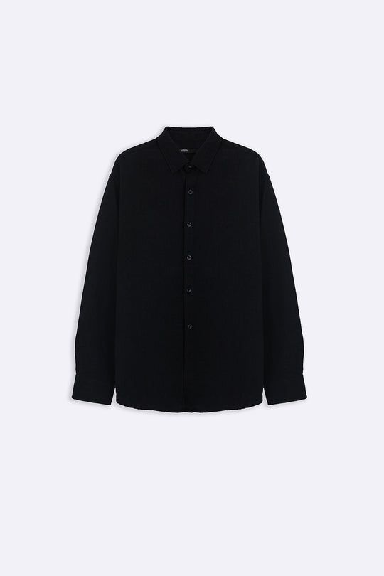 BLACK ABSTRACT JACQUARD SHIRT