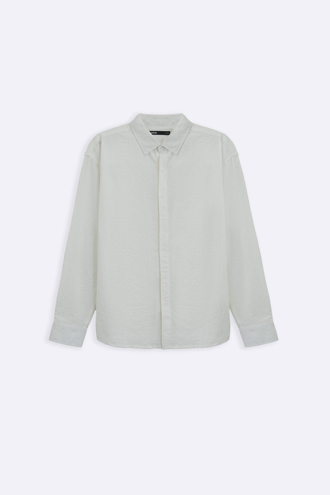 ECRU ABSTRACT JACQUARD SHIRT