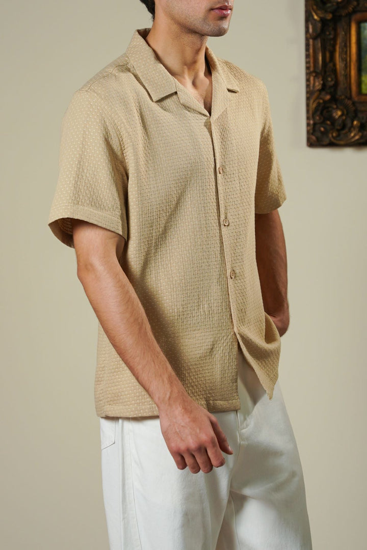 BEIGE STITCH DETAIL SAFARI