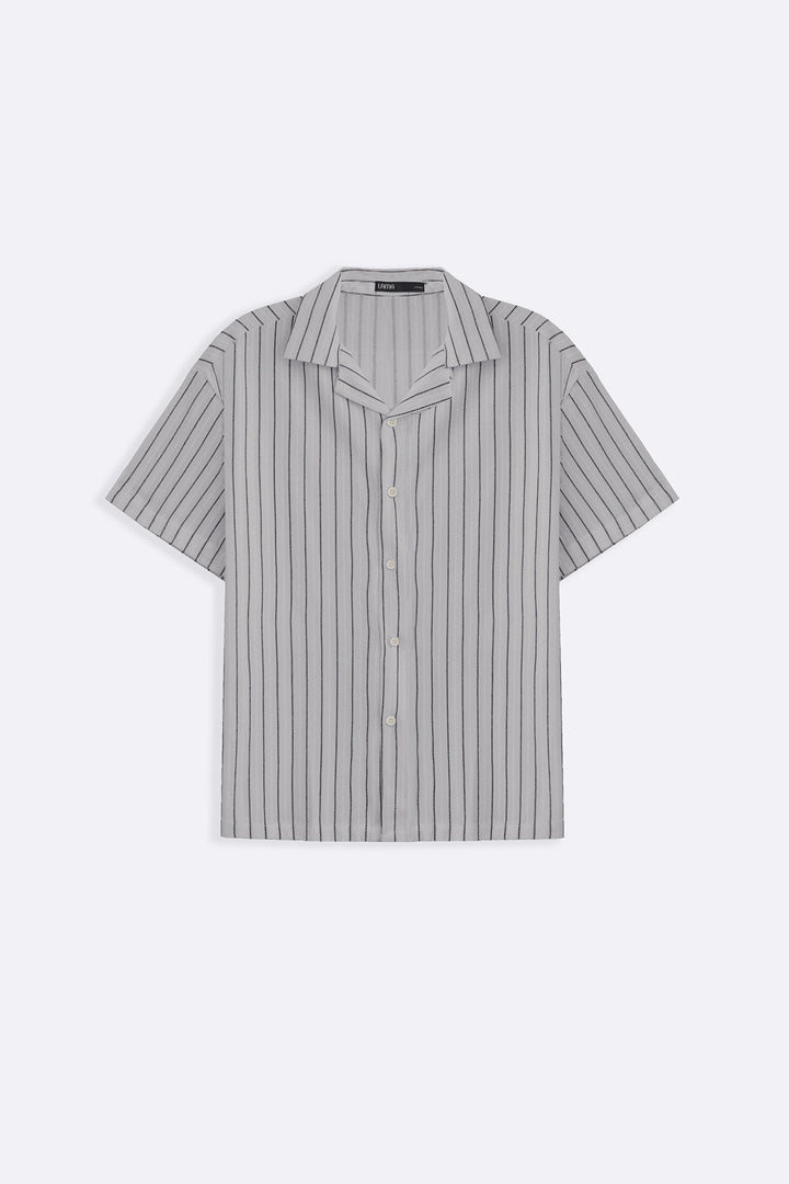 BLUE RELAXED STRIPED SAFARI