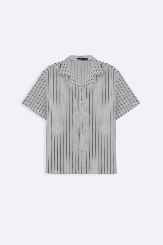 BLUE RELAXED STRIPED SAFARI