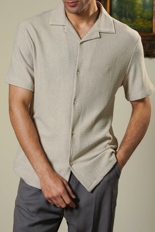 BEIGE SUMMER LOUNGE SHIRT