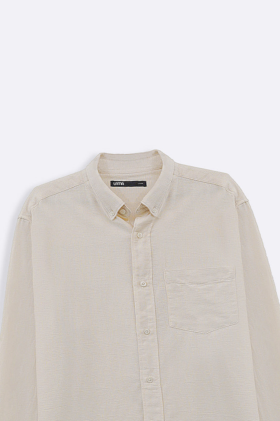 ECRU COTTON DOBBY SHIRT