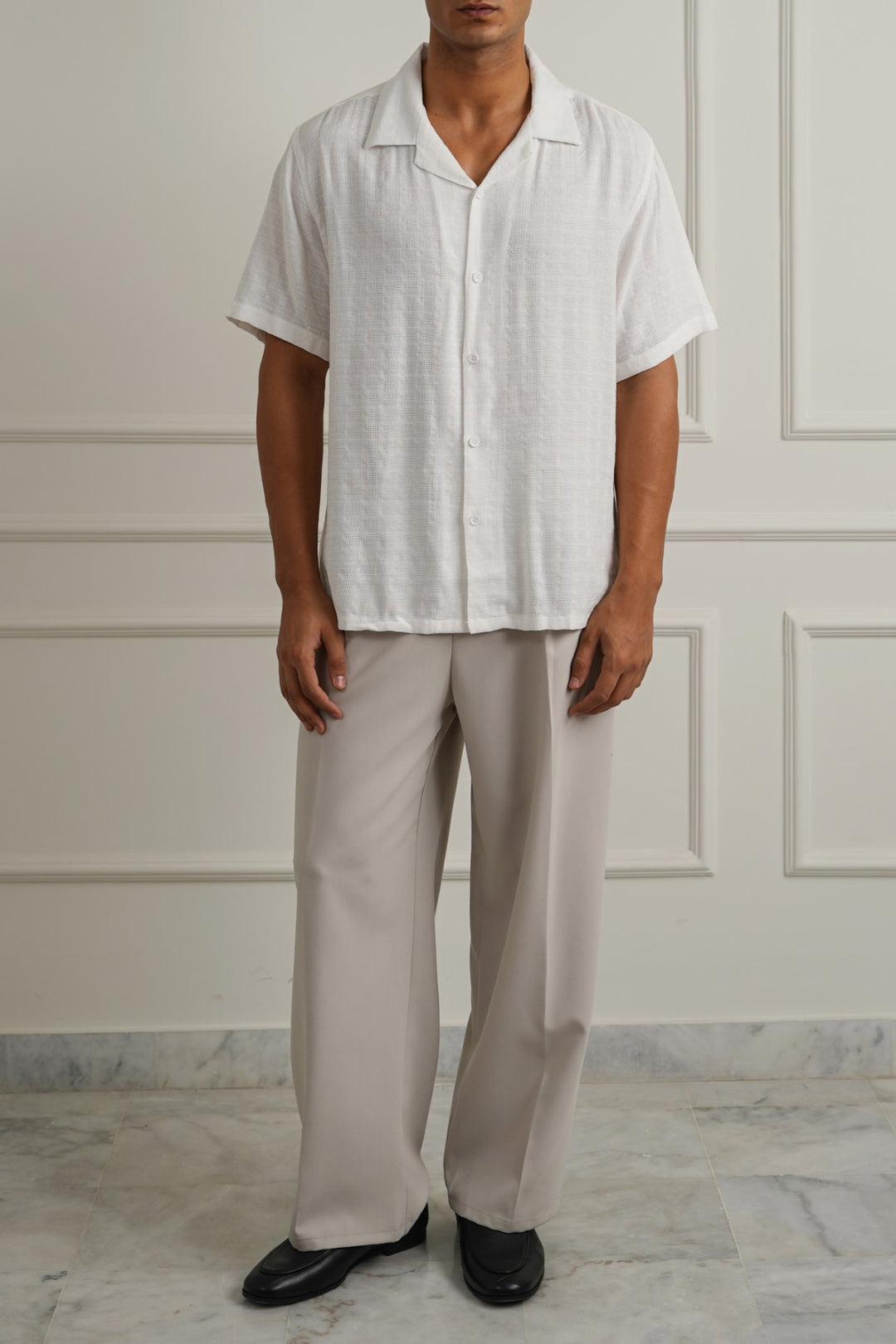 WHITE JACQUARD SUMMER SAFARI