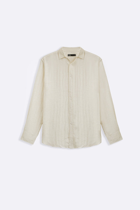 ECRU URBAN TEXTURED SHIRT