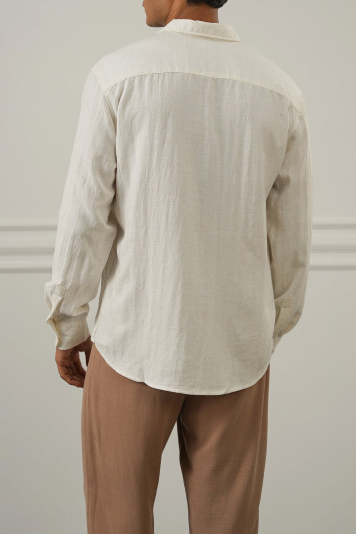 ECRU URBAN TEXTURED SHIRT
