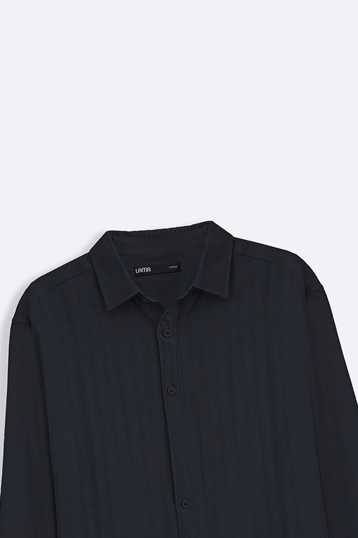 NAVY URBAN TEXTURED SHIRT