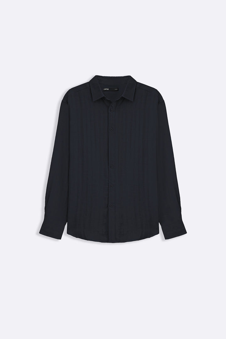 NAVY URBAN TEXTURED SHIRT