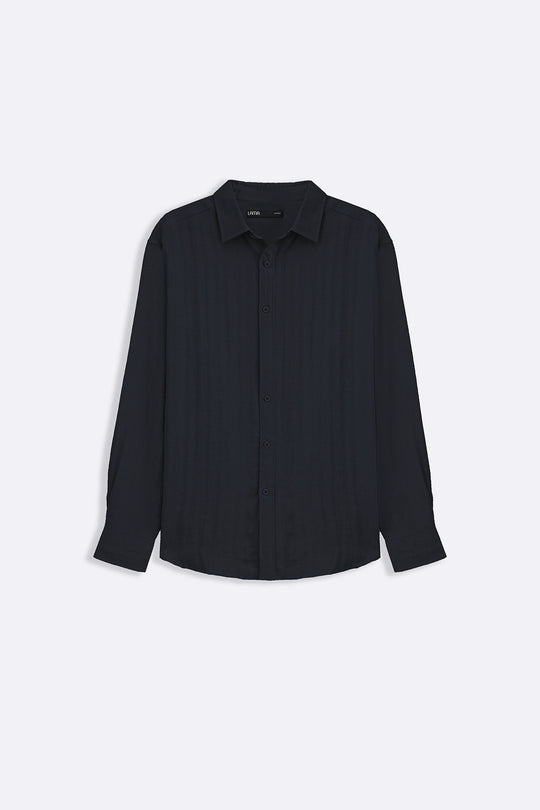 NAVY URBAN TEXTURED SHIRT