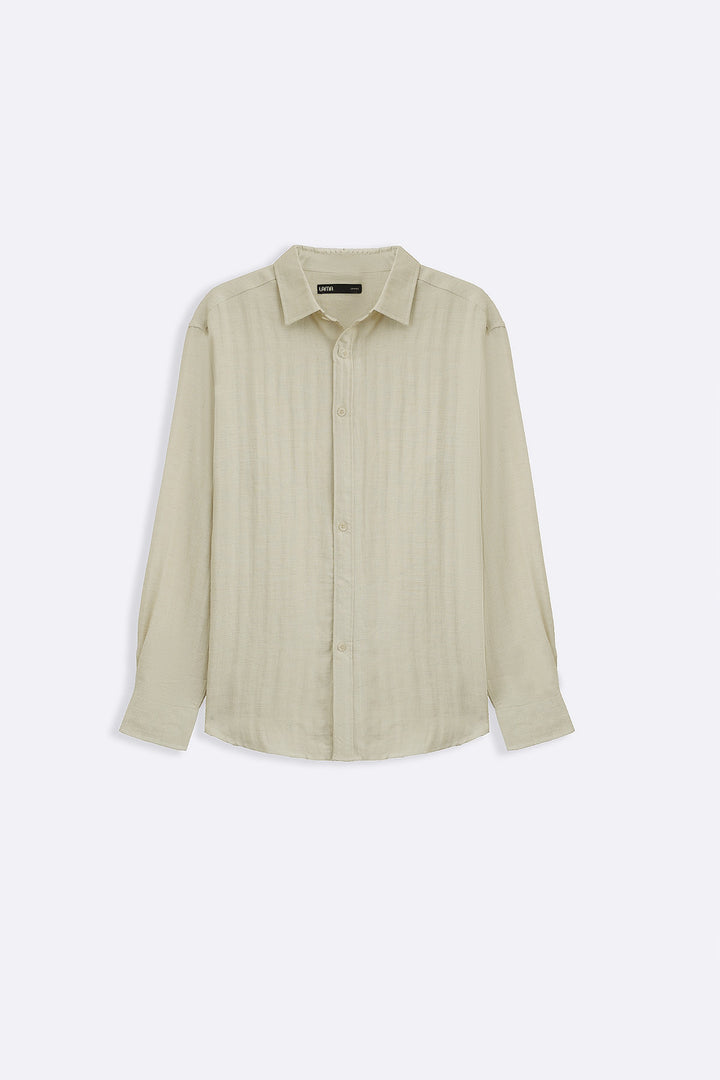 PISTACHIO URBAN TEXTURED SHIRT