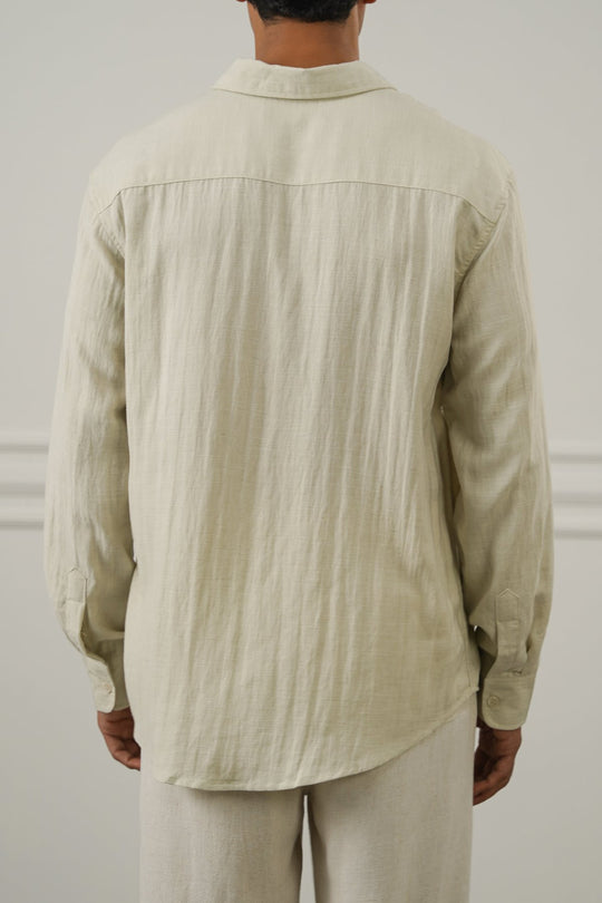 PISTACHIO URBAN TEXTURED SHIRT