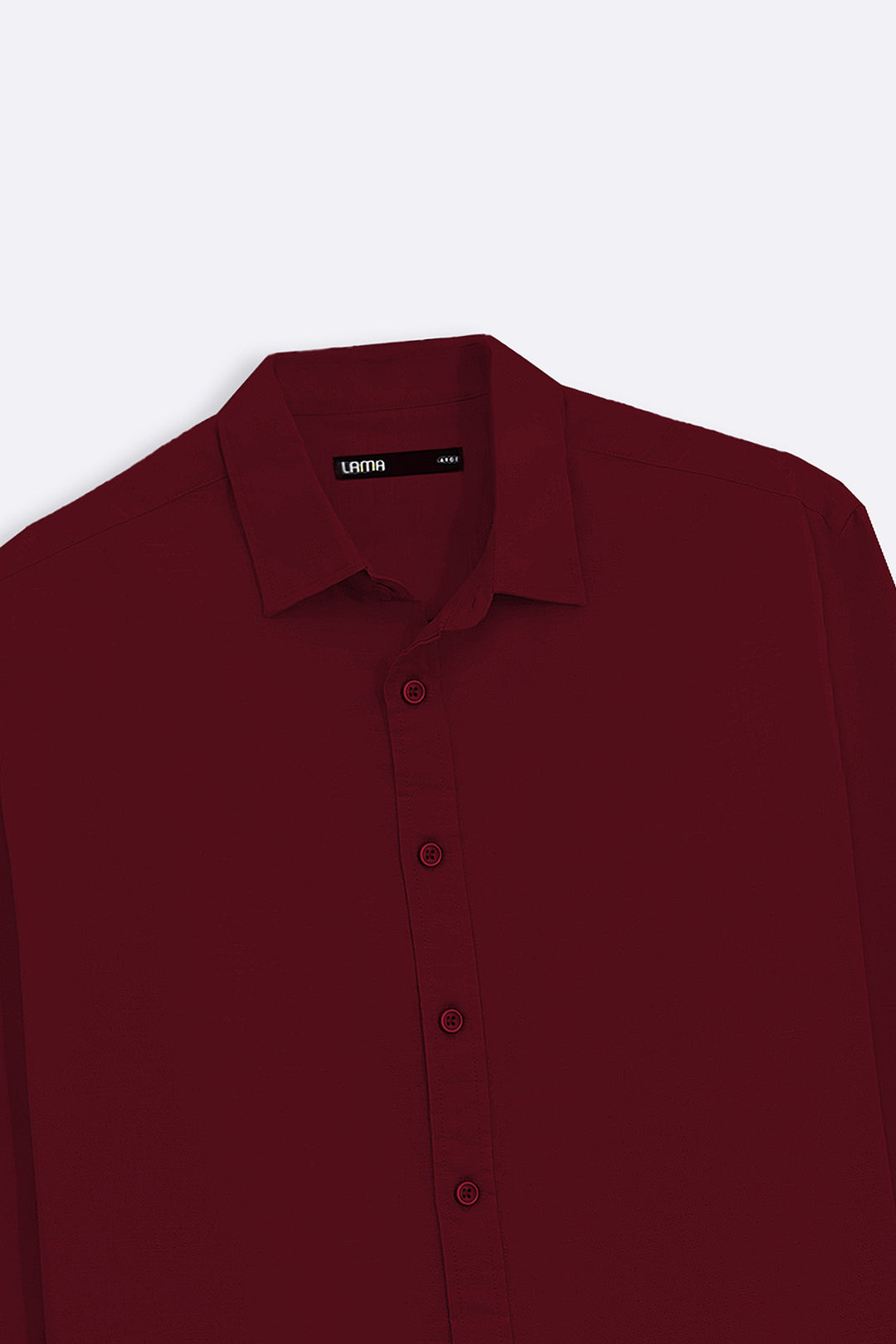 BURGUNDY LINEN BLEND BUTTON DOWN SHIRT
